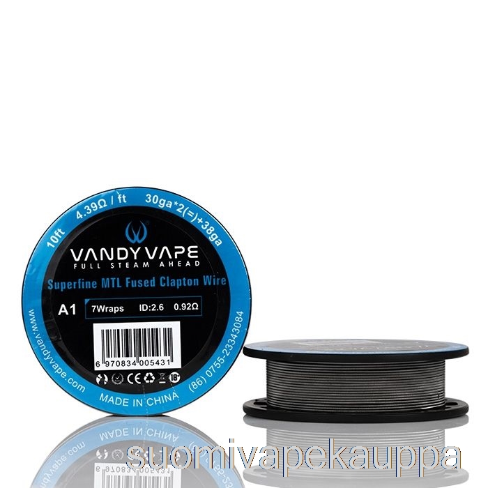 Vape Netistä Vandy Vape Superfine Mtl Lankakelat - 10 Jalkaa 8,53 Ohm A1 Clapton Lanka